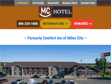 Tablet Screenshot of milescitymotels.com